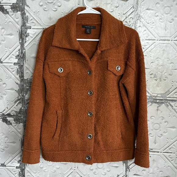 Tahari Jackets & Blazers - Fuzzy teddy bear shacket jacket